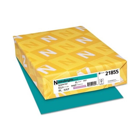 Neenah Paper ASTROBRITE, COLOR CARDSTOCK, 65 LB, 8.5 X 11, TERRESTRIAL TEAL, 250PK 21855